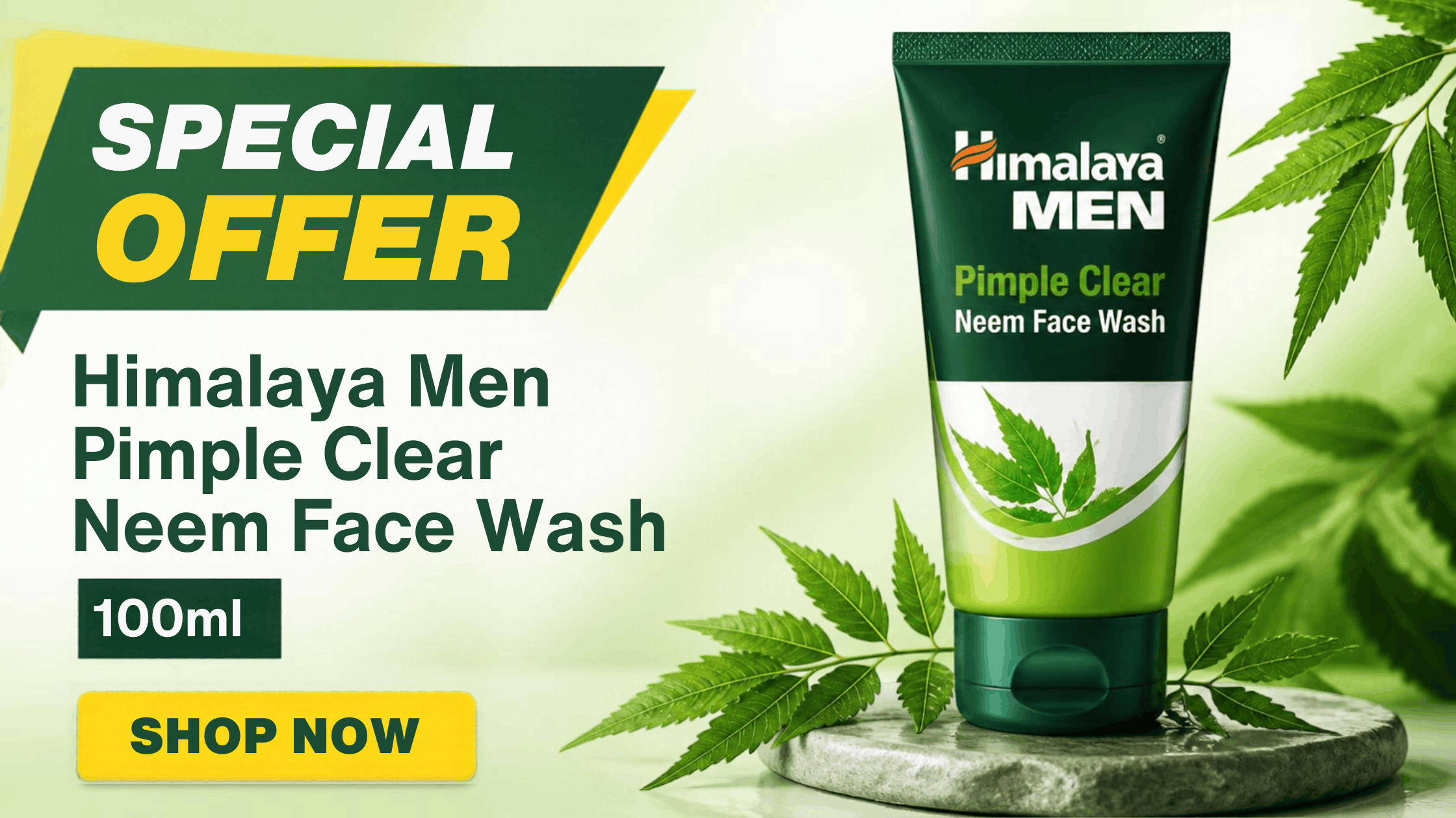 Deal Alert: Himalaya Men Pimple Clear Neem Face Wash (100ml)